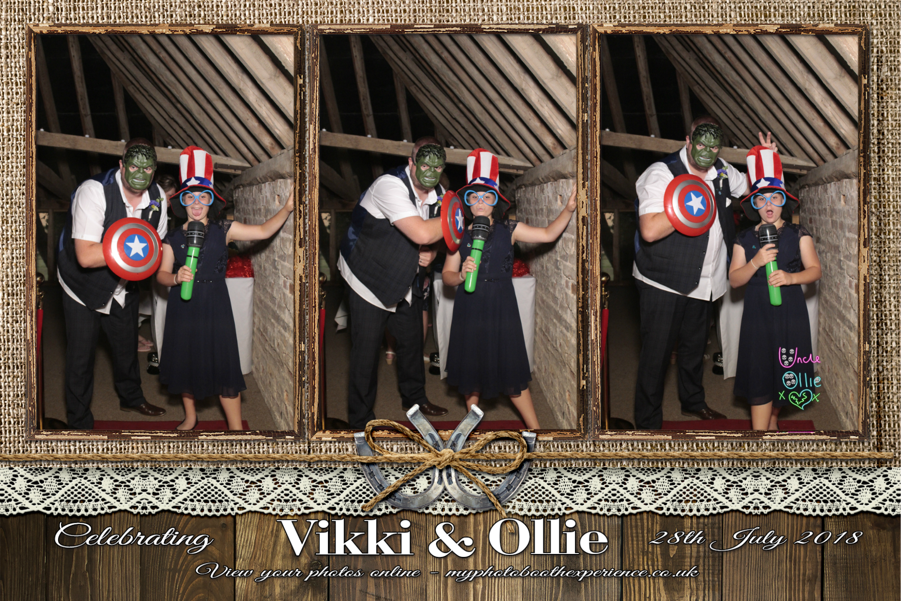 Vikki & Ollie's Wedding | View more photos from the event at gallery.myphotoboothexperience.co.uk/u/MyPhotoBoothExperienceLtd/Vikki-Ollies-Wedding